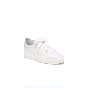Sam Edelman Poppy Lace Up Low Top White Leather Sneakers Size 7.5 GUC